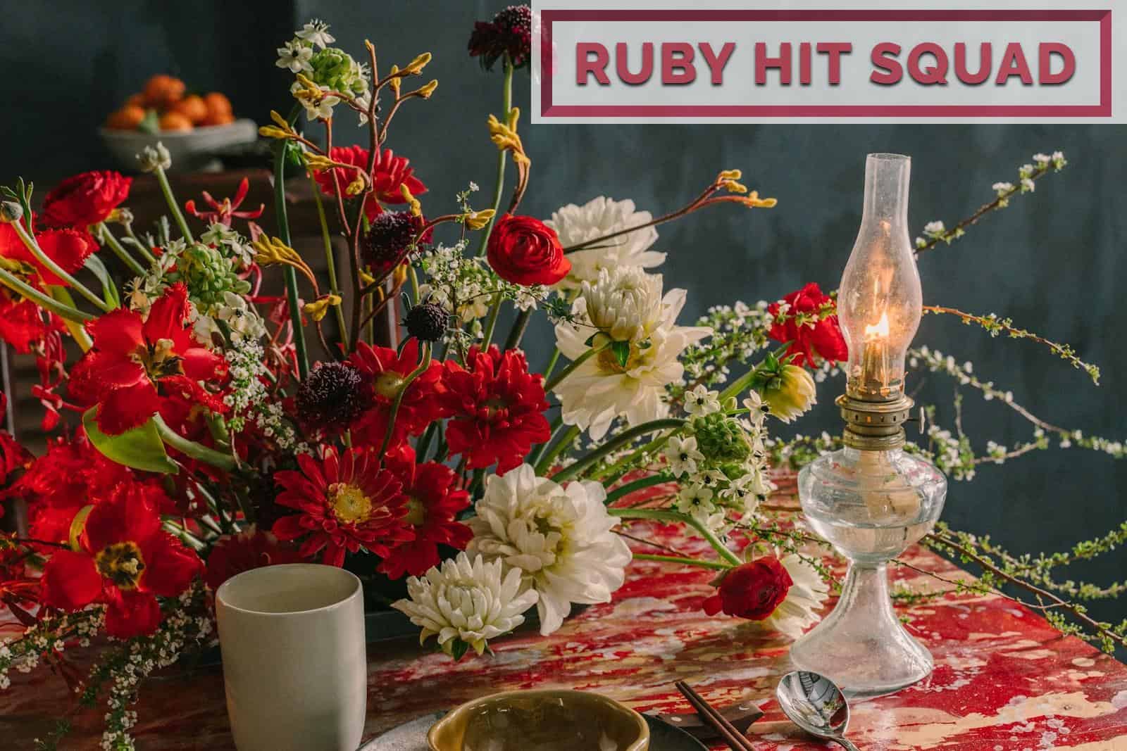 Centros de mesa florales para la cena de Navidad